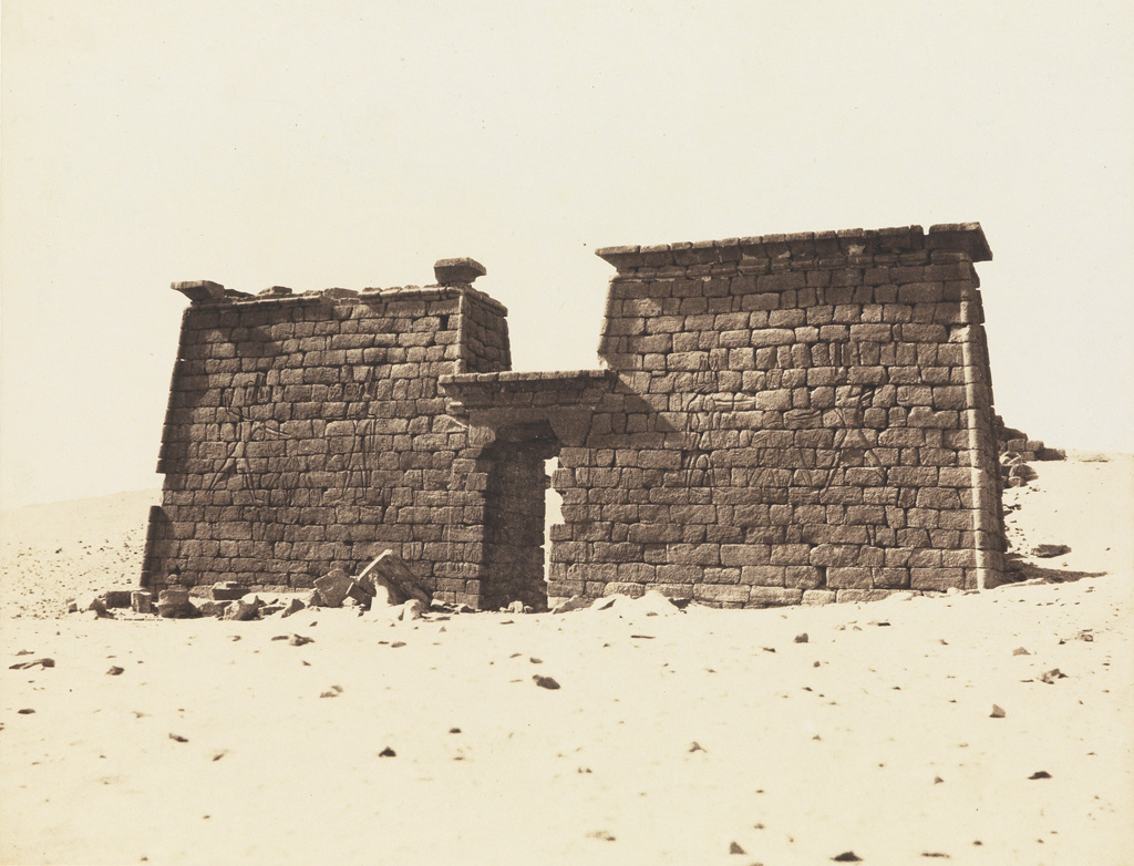 FÉLIX TEYNARD (1817-1892) Sébôuah, Temple - Vue Générale du Pylône, Nubie.